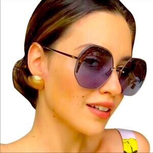 Fendi Blue FF 0358/S Sunglasses: 63-19-140-NWOT